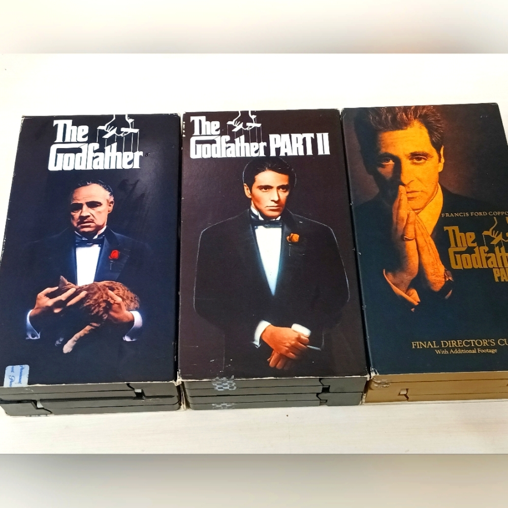 The Godfather Trilogy 6 tape VHS set